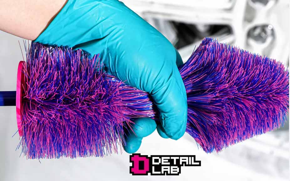 WH-01G Detail Lab Christmas Tree SOFT Car Wheel Pink Blue Brush