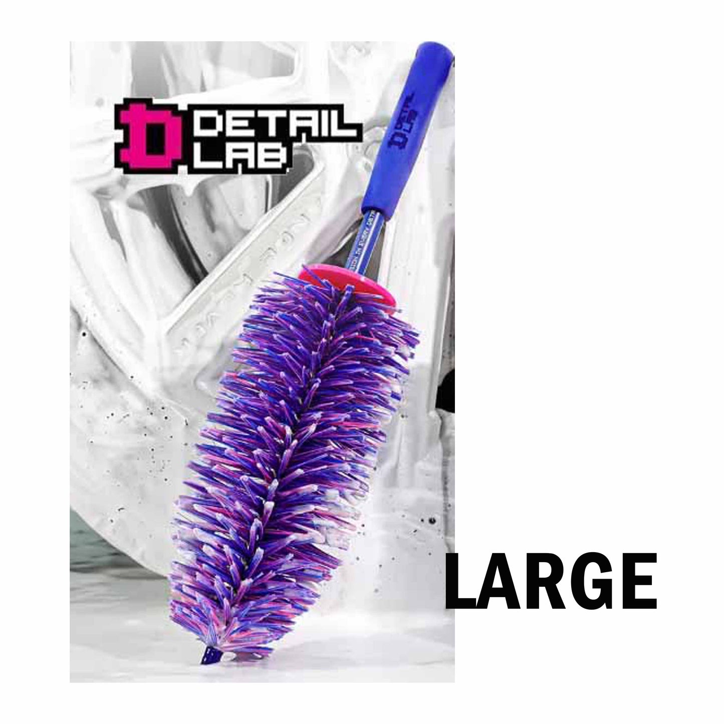 WH-01G Detail Lab Christmas Tree SOFT Car Wheel Pink Blue Brush