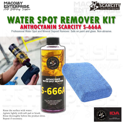 WATERSPOT REMOVER KIT_Anthocyanin and Microfiber Pad