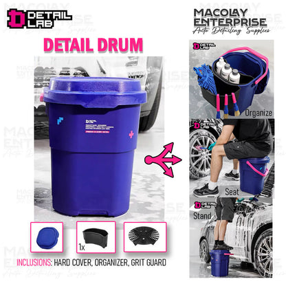 DT-045 Detail Lab Detail Drum Wash Bucket Multi-Purpose Bucket