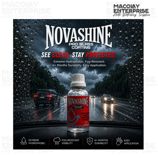 NovaShine Pro Glass Coating 30ml Extreme Hydrophobic