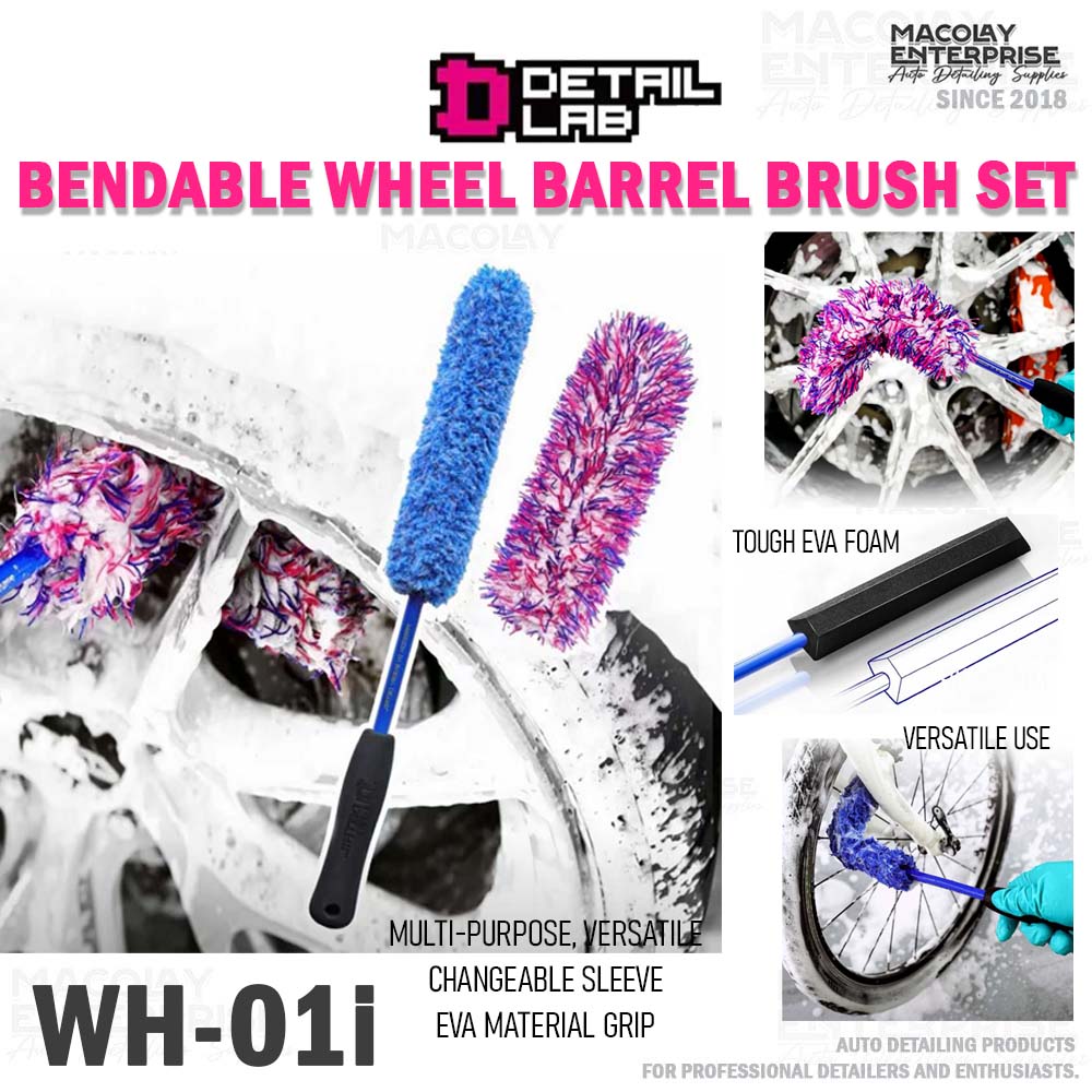 WH-01I Detail Lab Bendable Wheel Well Brush Set