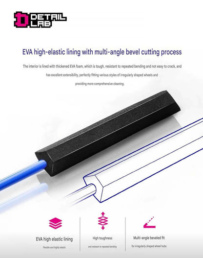 WH-01I Detail Lab Bendable Wheel Well Brush Set