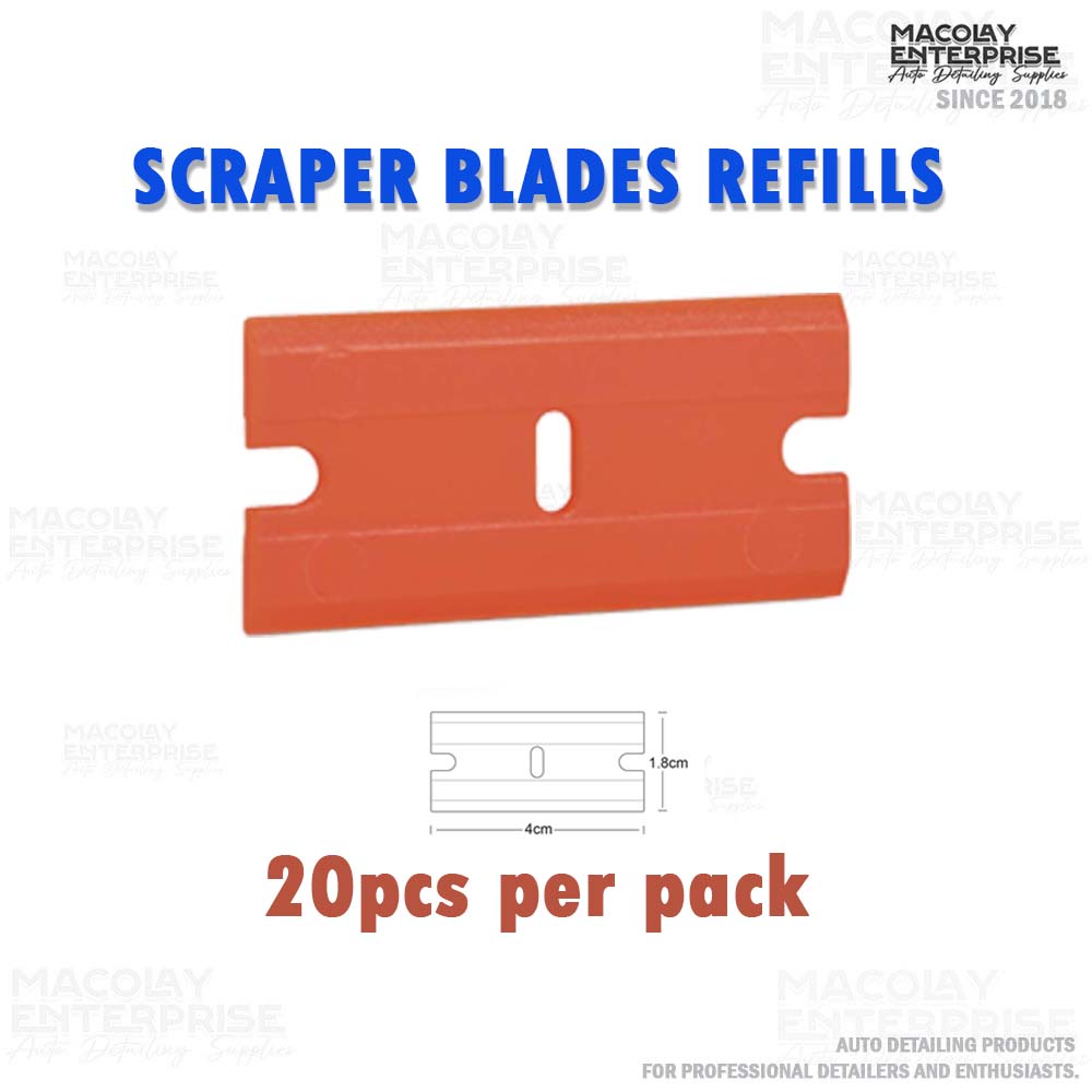 WR-102 4-cm Plastic/Stainless Blade Scraper Refill