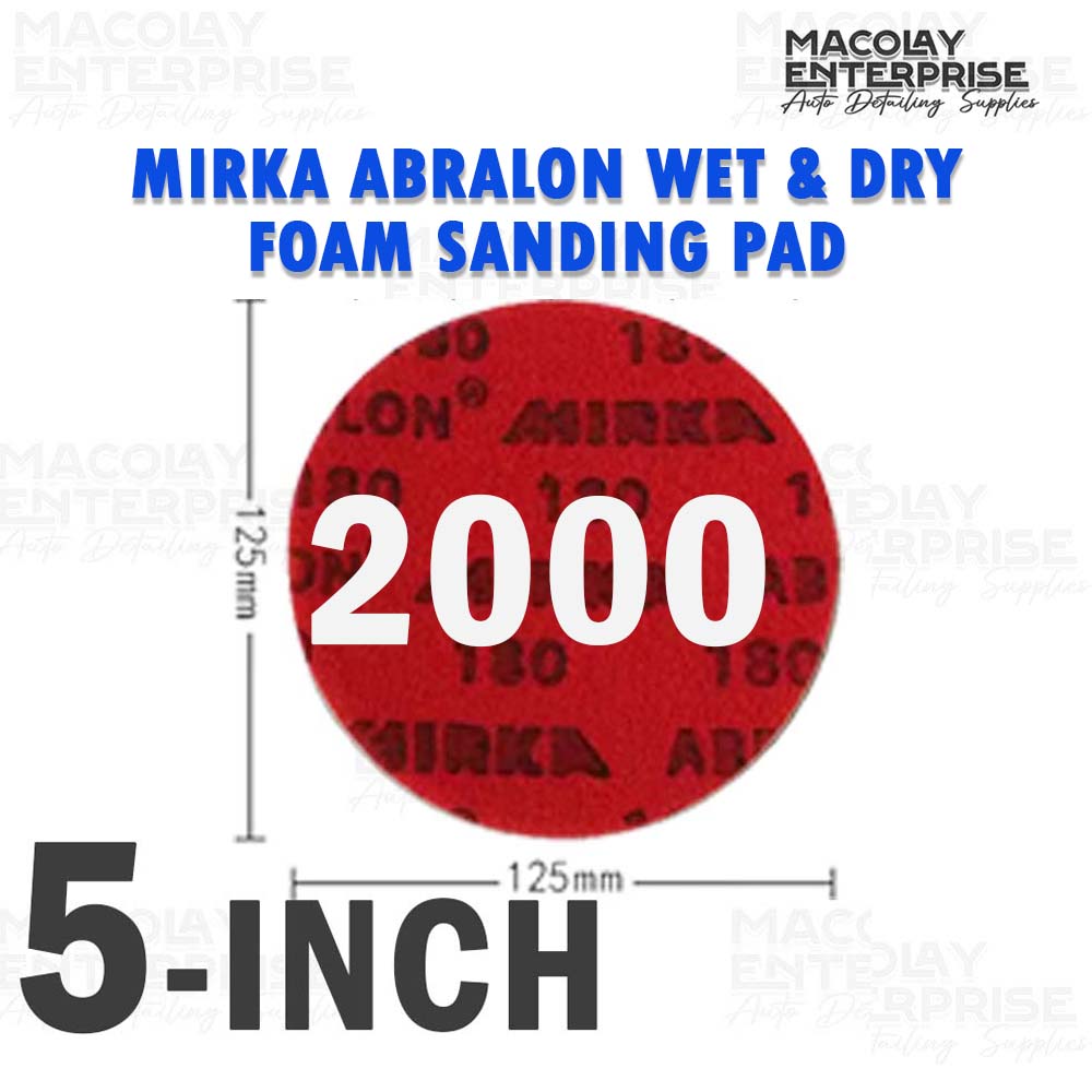 PO-024 Mirka Abralon Wet and Dry Foam Sanding Disc, Sanding Pad