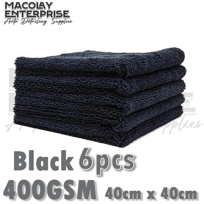 400gsm 40x40cm Edgeless Dual Pile Microfiber Detailing Towel