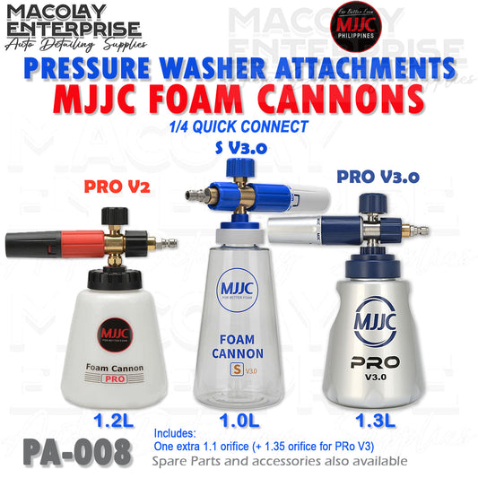 PA-008 MJJC PRO V2, S V3.0 or PRO V3  Foam Cannon for Pressure Washer