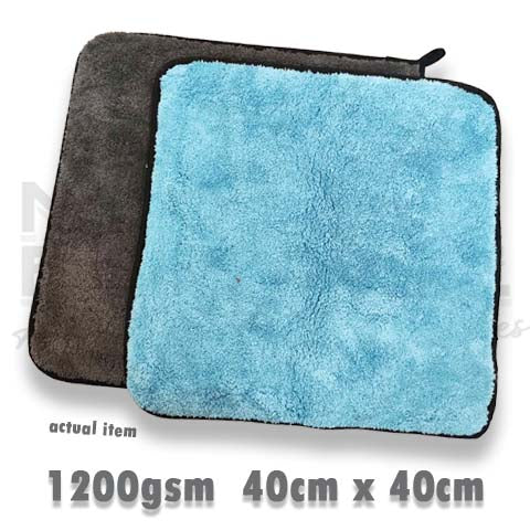 1200gsm40x40cm Premium Thick Microfiber Car Buffing Towel