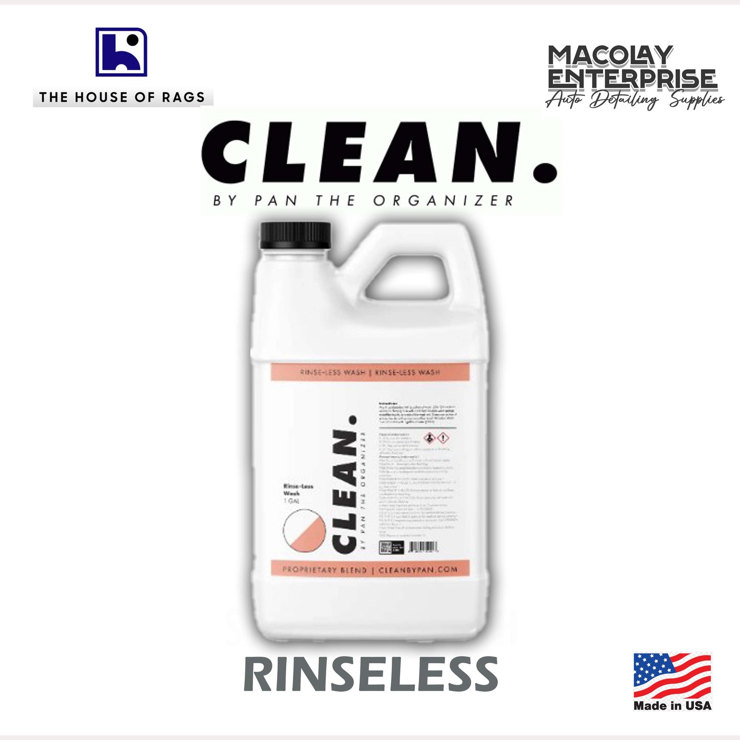 CLEAN. by Pan the Organizer Rinse-Less Wash