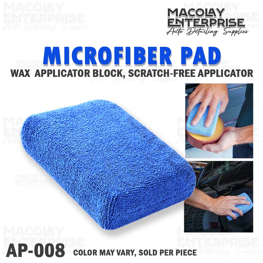 AP-008 Microfiber Pad Wax Applicator Block