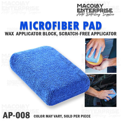 AP-008 Microfiber Pad Wax Applicator Block