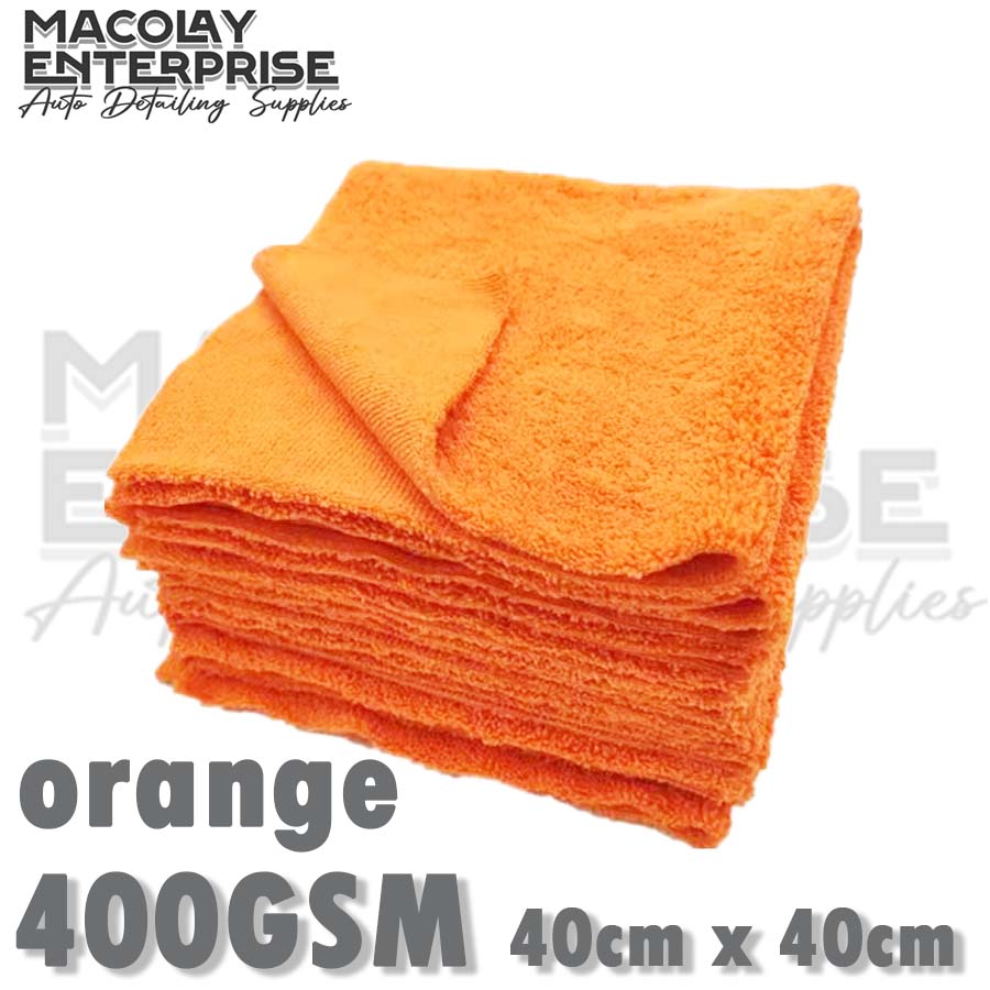 400gsm 40x40cm Edgeless Dual Pile Microfiber Detailing Towel