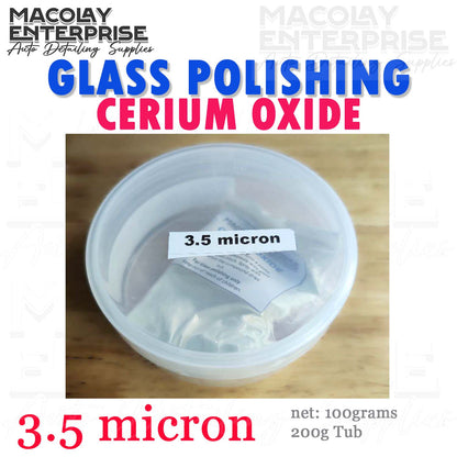 Cerium Oxide Powder Car Glass Polish 3.5 or  5.0 micron 100g