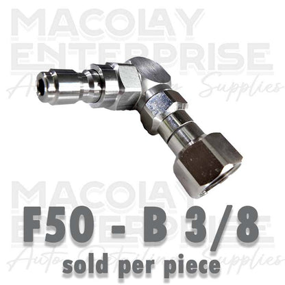 F50 90-Degree Pressure Washer Hose Connector Fittings
