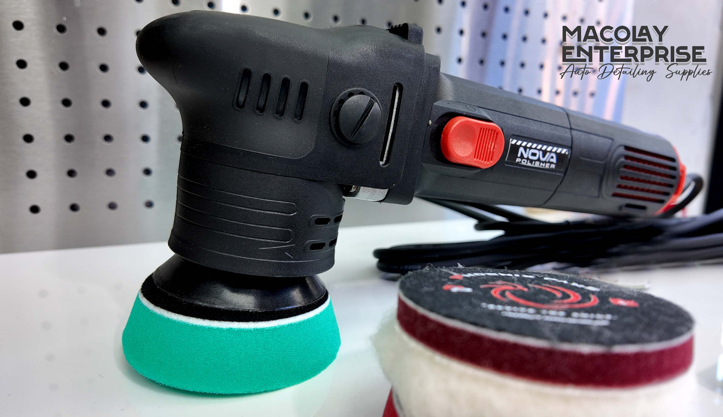 MP-19 Nova 3-inch Dual Action Polisher Machine with 3 Pads