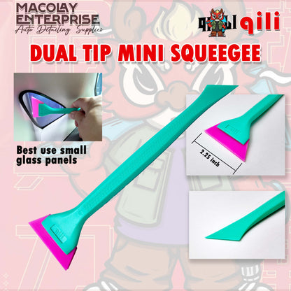WR-131 Dual Tip Qili Mini Squeegee for Quarter Panels Car Tint