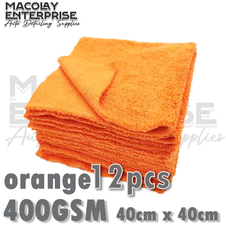 400gsm 40x40cm Edgeless Dual Pile Microfiber Detailing Towel