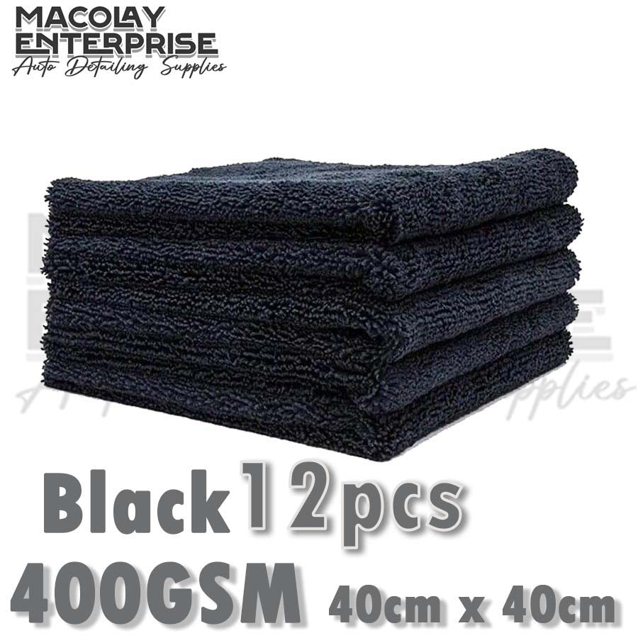 400gsm 40x40cm Edgeless Dual Pile Microfiber Detailing Towel