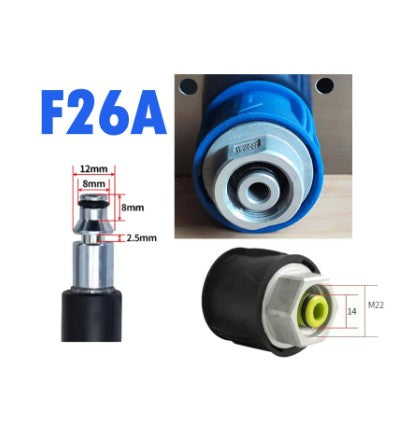 F26 Quick Release Adapter fittings for pressure Washer Gun and Machine