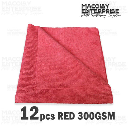 300gsm 40x40cm Premium Color Edgeless Detailing Microfiber Towel