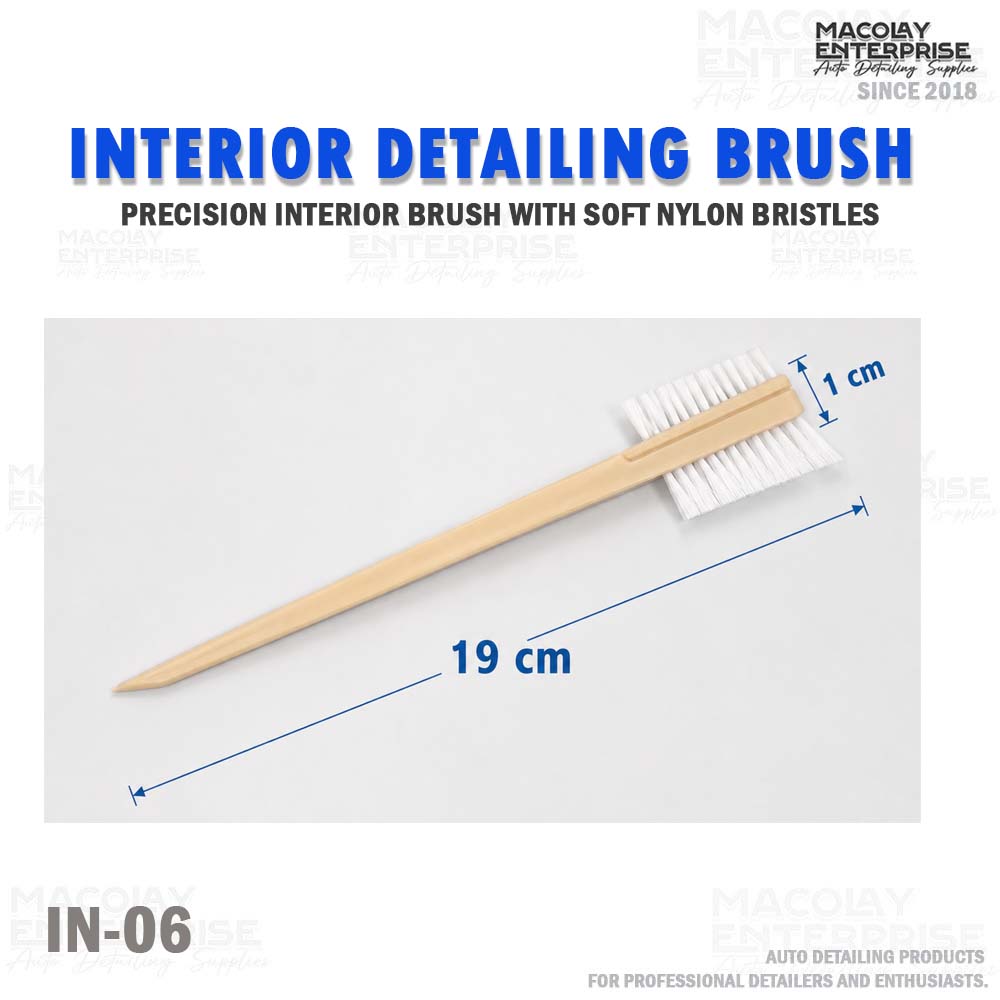 IN-06 Dual Side Nylon Bristle Car Interior Detailing Brush