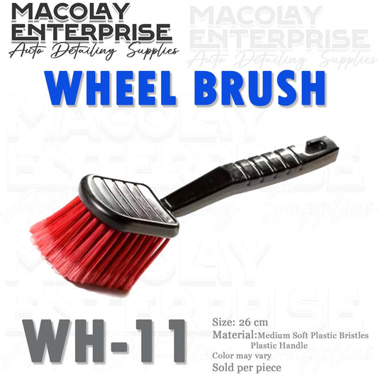 WH-11 Red Flagged Bristles Tire Brush