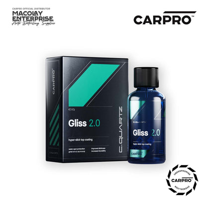 CarPro CQUARTZ GLISS 2.0 Hyper Slick Top Coating 30ml