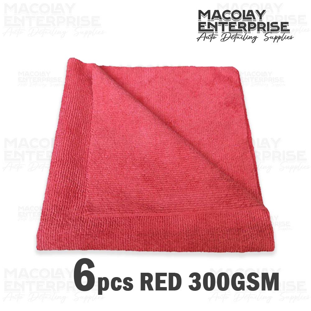 300gsm 40x40cm Premium Color Edgeless Detailing Microfiber Towel