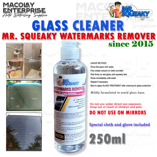 Mr. Squeaky Watermarks & Acid Rain Remover 250ml, since 2015