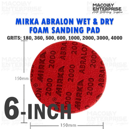 PO-024 Mirka Abralon Wet and Dry Foam Sanding Disc, Sanding Pad