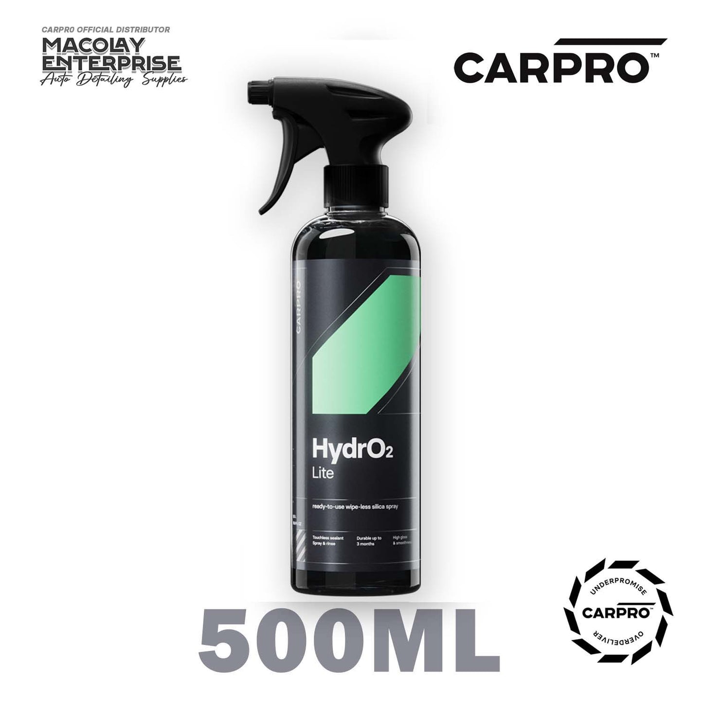CarPro HydrO2 Lite Spray Sealant Wet Application 500ml or 1 Liter