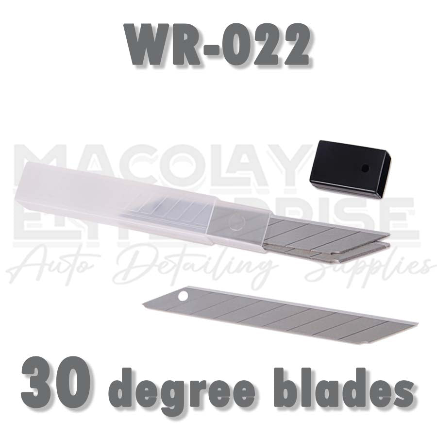 WR-022  30-deg or 60-deg Carbon Steel BLADE 10pcs per pack for Car PPF