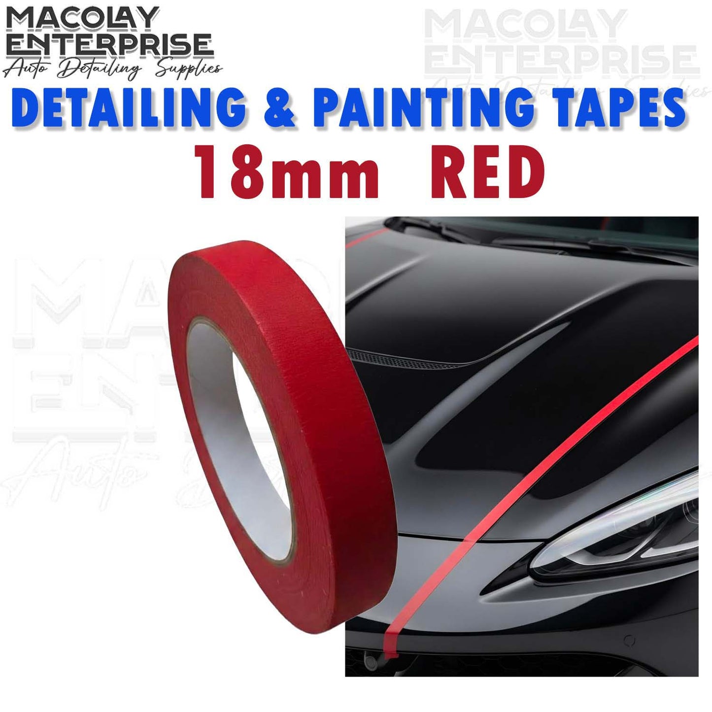 DT-003a SCARCITY 18mm x 50 meters Detailing Tape Painter's Tape