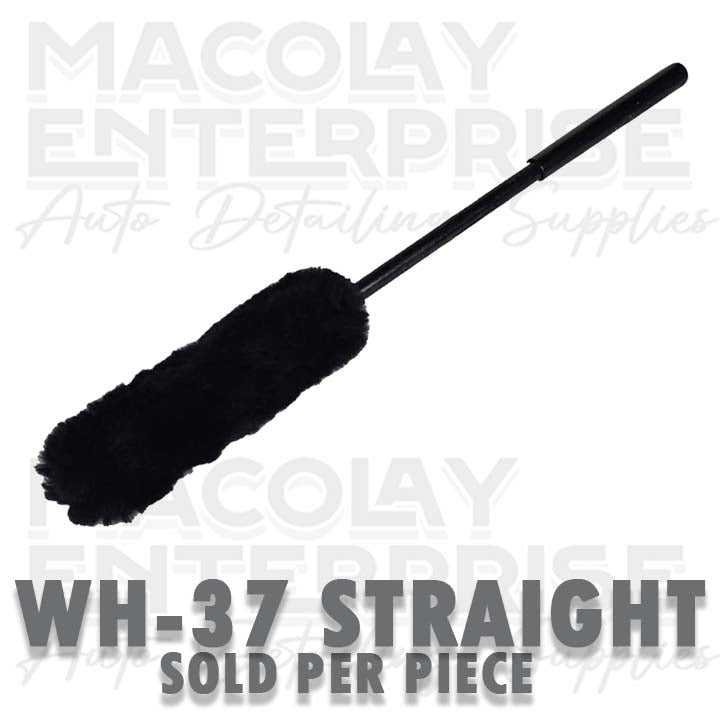 WH-37 Bended or Straight Black Soft Car Wheel Woolies Brush