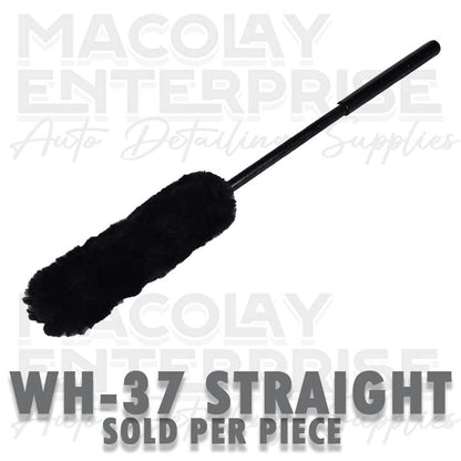 WH-37 Bended or Straight Black Soft Car Wheel Woolies Brush