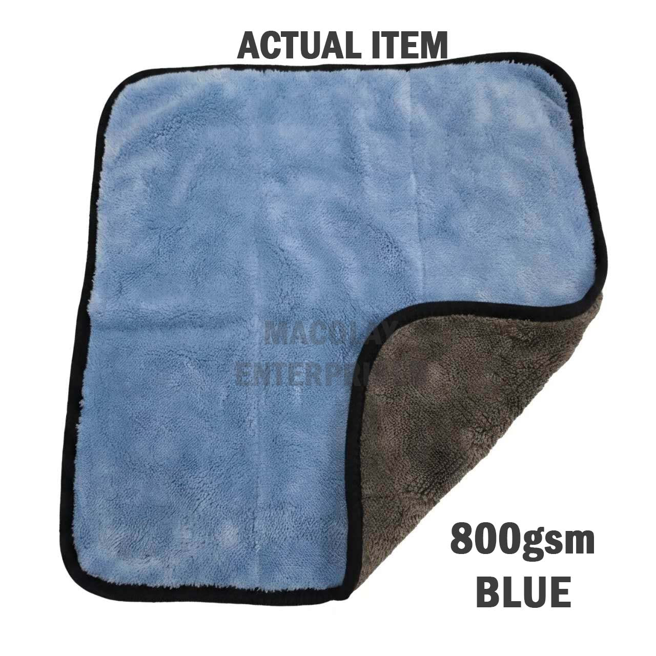 800gsm 40x40cm Microfiber Car Detailing Buffing Towel