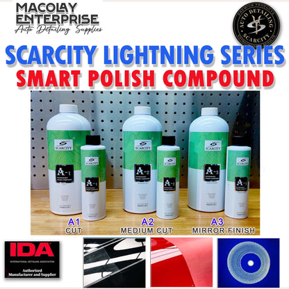 Scarcity Lightning Series Smart Polish Compounds A1, A2, A3  Auto Detailing