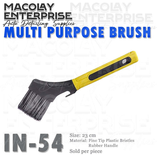 IN-54 Wide Bristle Fine Tip Ergonomic Handle Car Detailing Brush