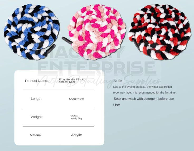 WR-063 QILI Braided Soak Tint Rope for Car Tint