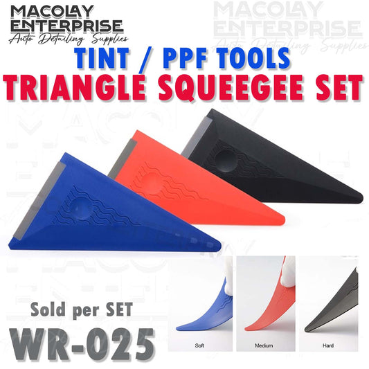 WR-025 3-pc Triangle Squeegee Set for PPF