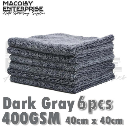 400gsm 40x40cm Edgeless Dual Pile Microfiber Detailing Towel