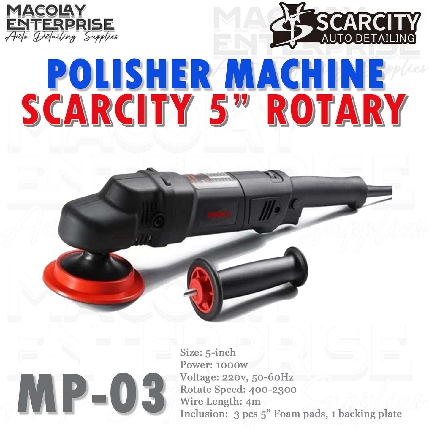 MP-03 Scarcity 5-inch Rotary Polisher Machine