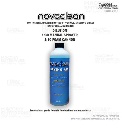 Novaclean PreWash and Drying Aid for Car Wash 500ml or 1 Gallon