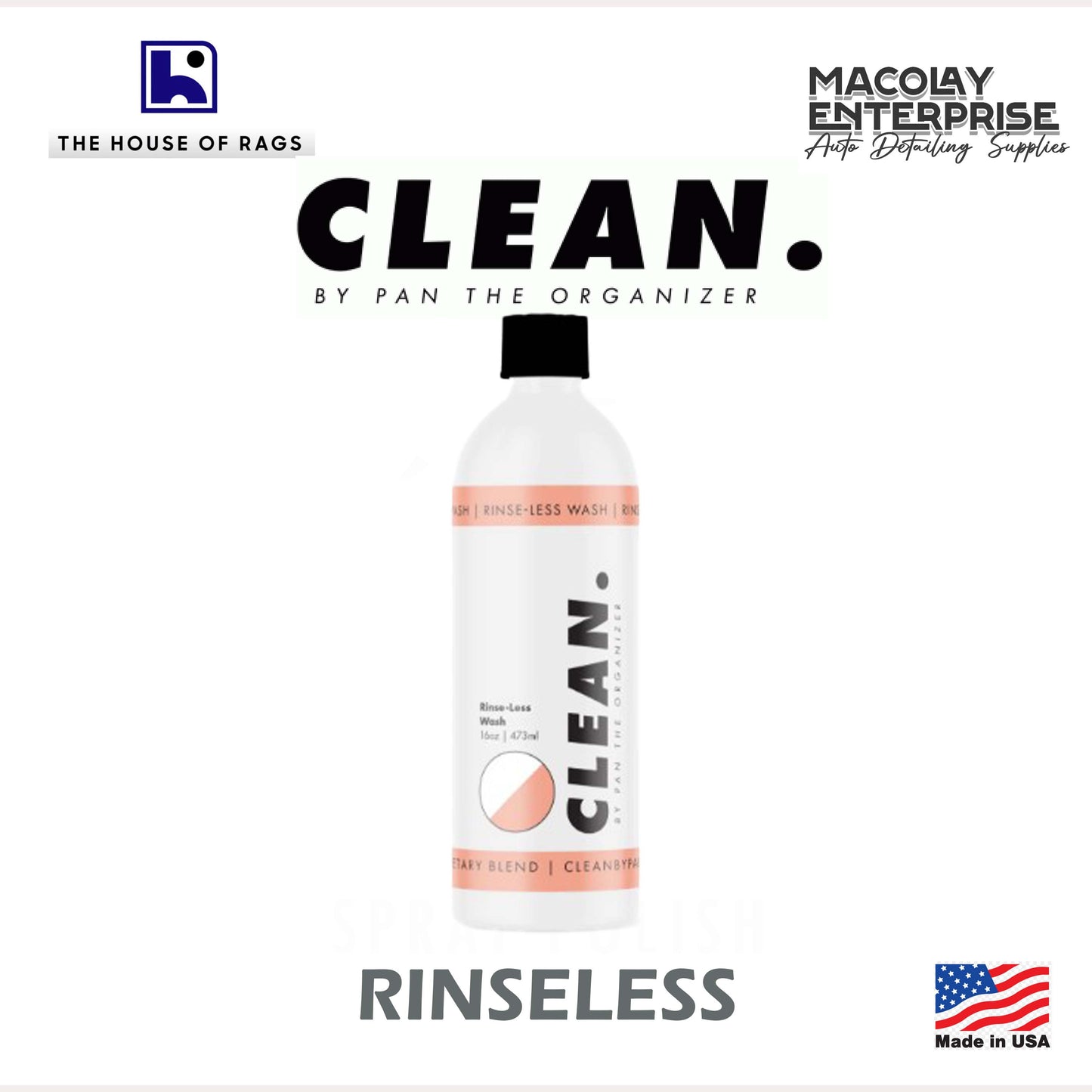 CLEAN. by Pan the Organizer Rinse-Less Wash