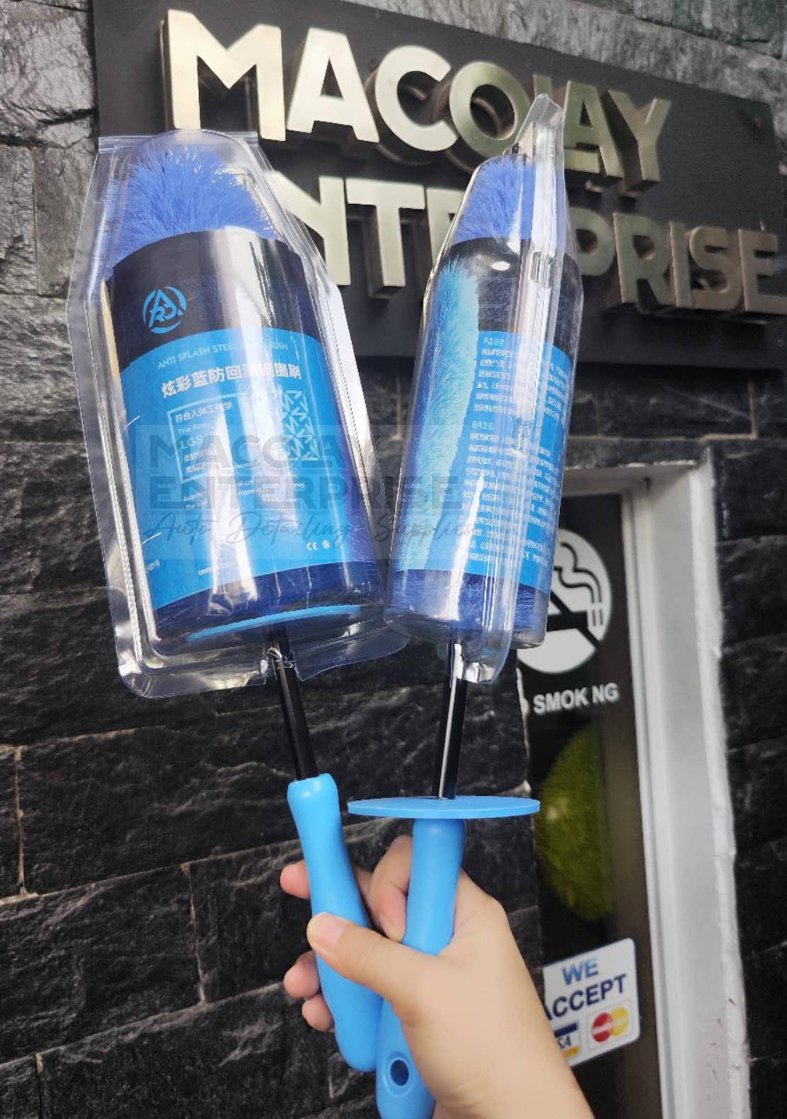 WH-01B Blue Med Soft Wheel Brush