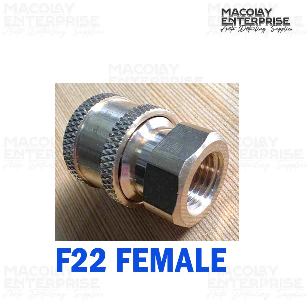 F22  1/4 Quick Connect  to 1/4 NPT Female or Male Fittings
