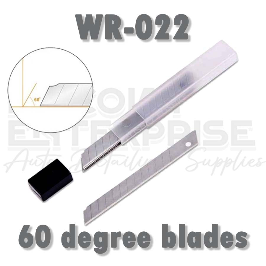 WR-022  30-deg or 60-deg Carbon Steel BLADE 10pcs per pack for Car PPF