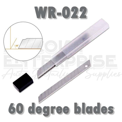 WR-022  30-deg or 60-deg Carbon Steel BLADE 10pcs per pack for Car PPF