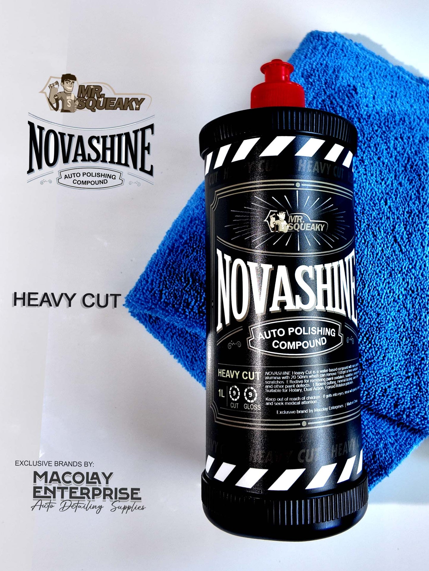 NovaShine Compounds Extra Heavy Cut, Heavy Cut, Polish