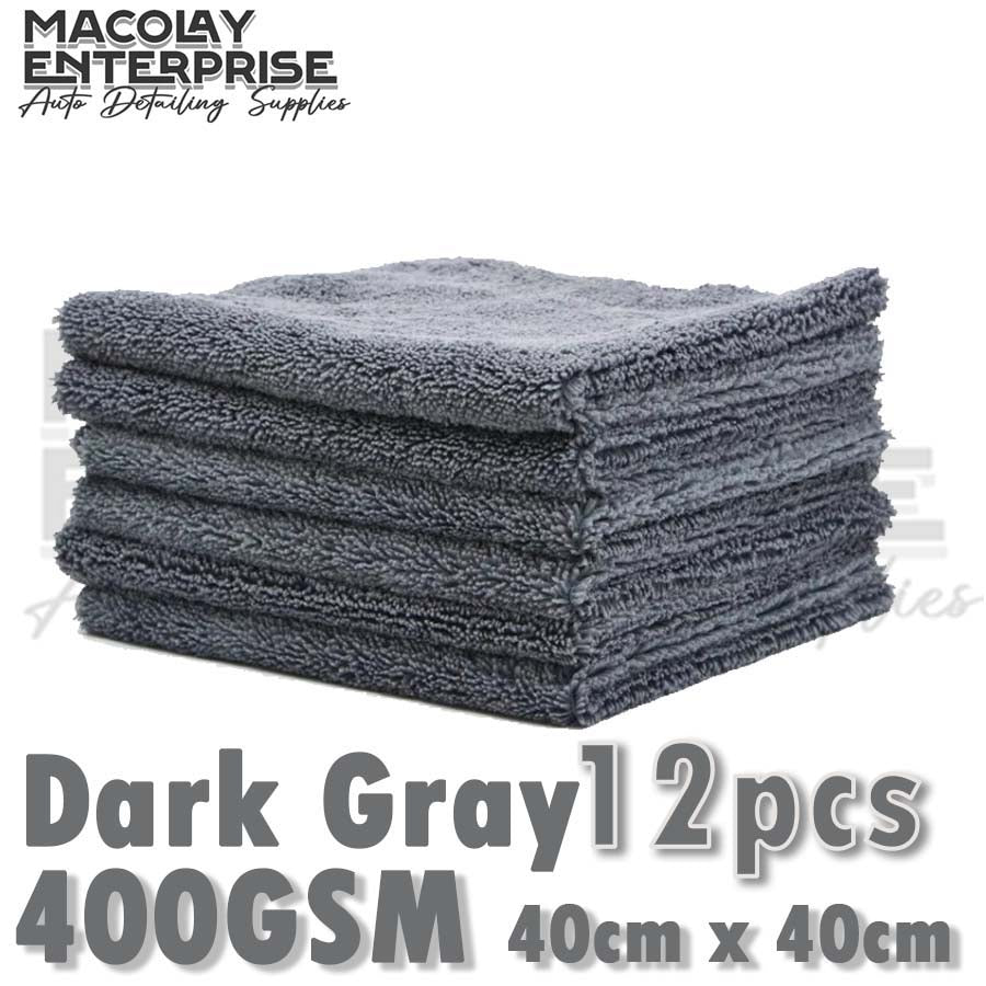 400gsm 40x40cm Edgeless Dual Pile Microfiber Detailing Towel